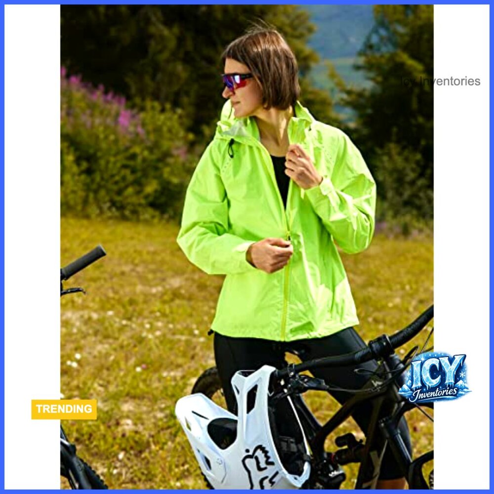 Waterproof Polyester Windbreaker Packable Running… - image 3